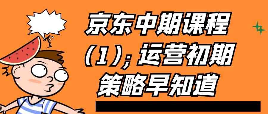 京东中期课程(1);运营初期策略早知道