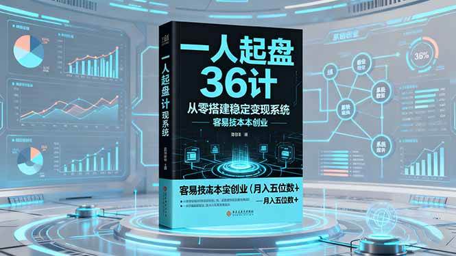 (10.28)一人起盘36计：从零搭建稳定变现系统，实现低成本创业，月入五位数+